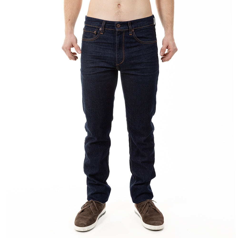 Dark Blue Resin Wash Straight Fit Jean - Made in USA