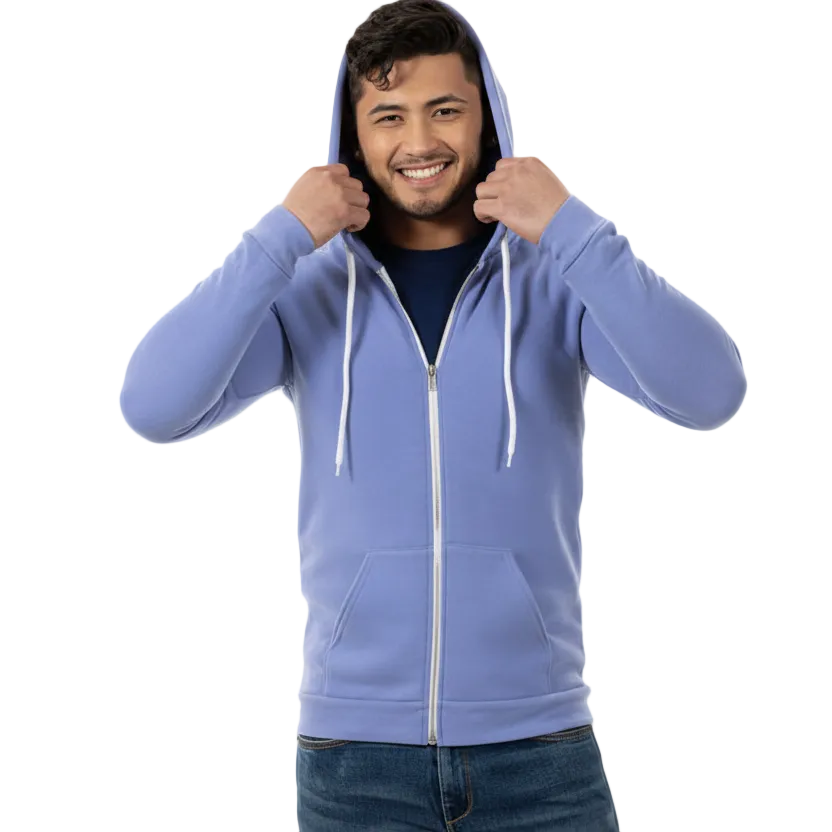 The "Starter" Full Zip 50/50 Hoodie in Soft Lavender