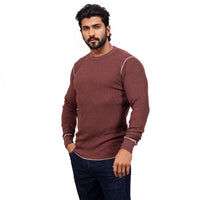 Copper Rust Long Sleeve Baby Thermal Tee - Made in USA