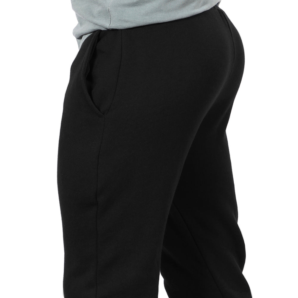 Solid Black Hugger Jogger Sweatpants