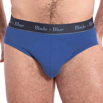 Hero Blue Low Rise Brief Underwear - Made In USA