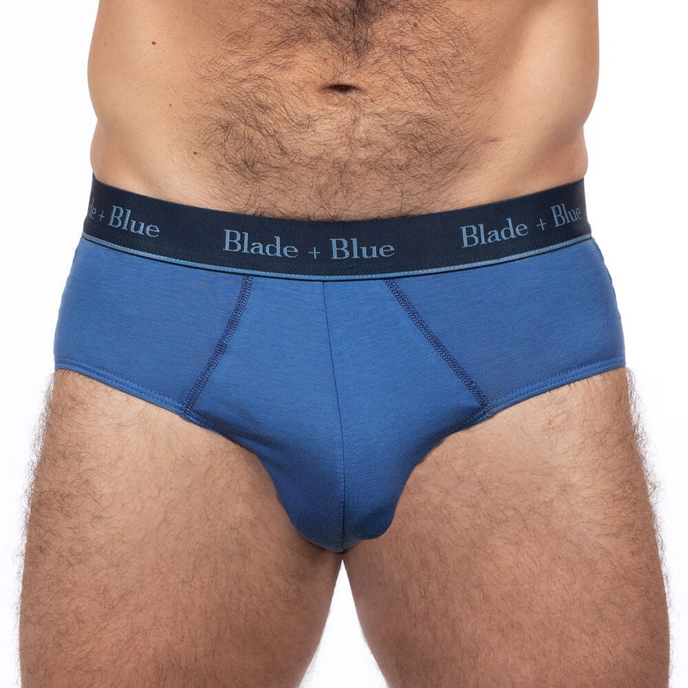 Hero Blue Classic Fit Brief Underwear - Made In USA