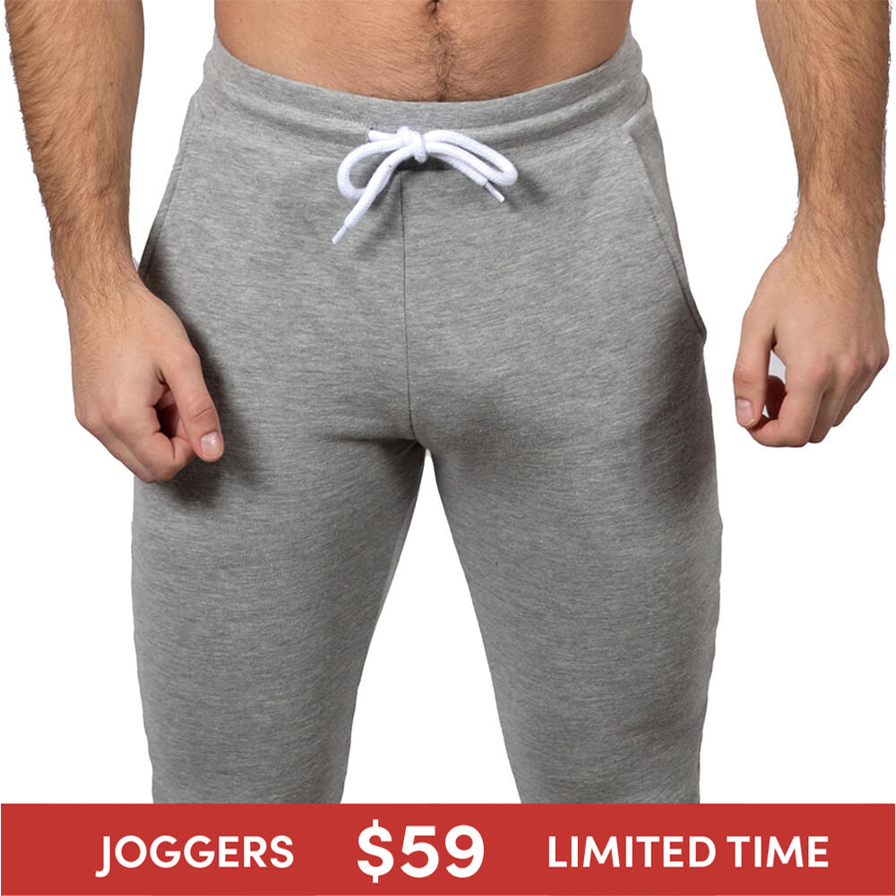 Grey Heather Hugger Jogger Sweatpants