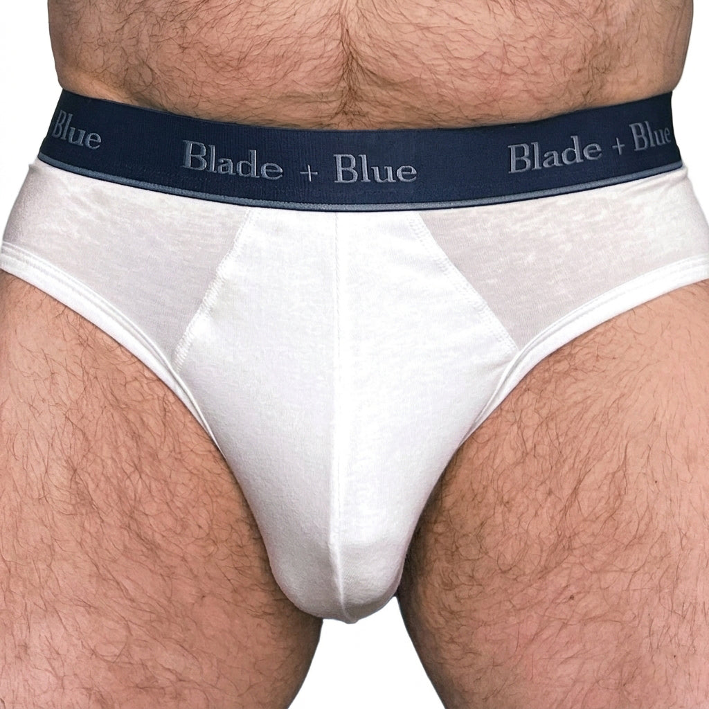 White Low Rise Brief Underwear - Made In USA