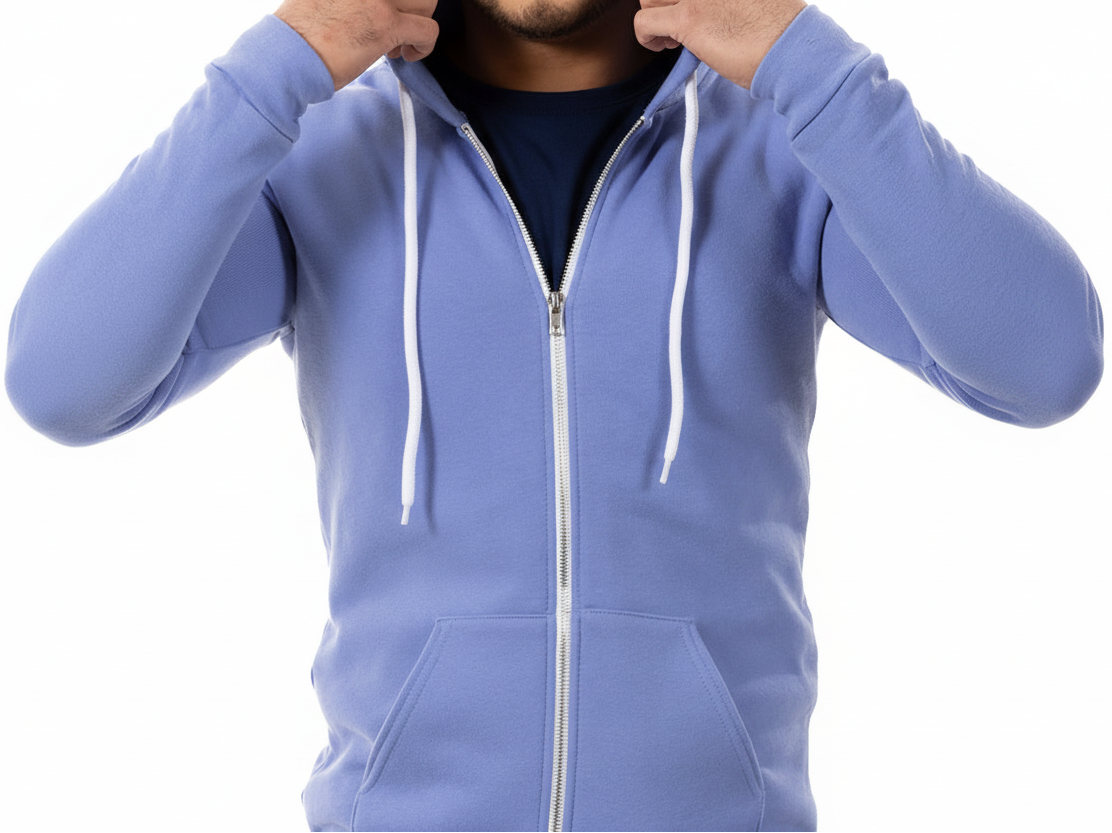 The "Starter" Full Zip 50/50 Hoodie in Soft Lavender
