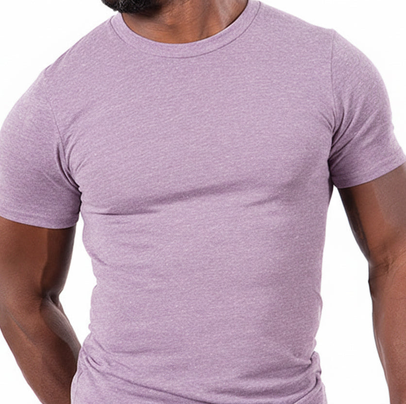 Lavendar Purple Marled Tri Blend T-Shirt