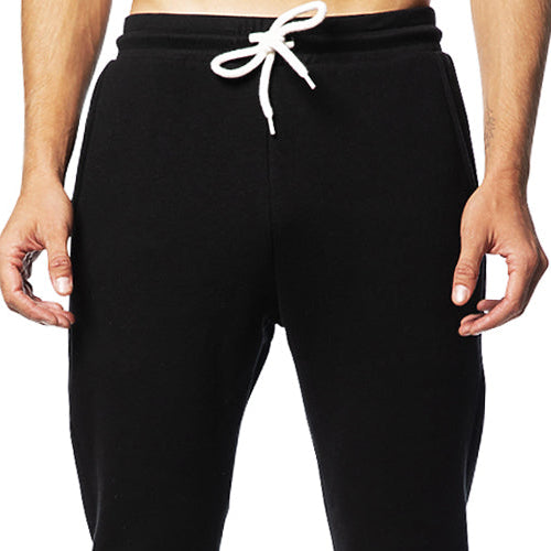 Solid Black Hugger Jogger Sweatpants