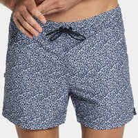 40% OFF THIS WEEKEND: Blue Mini Floral 5" Inseam Swim Trunk