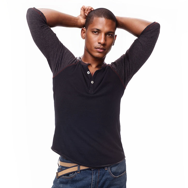 henley raglan shirt