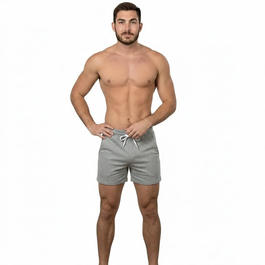 Gray Heather Hugger 5" Inseam Sweat Shorts