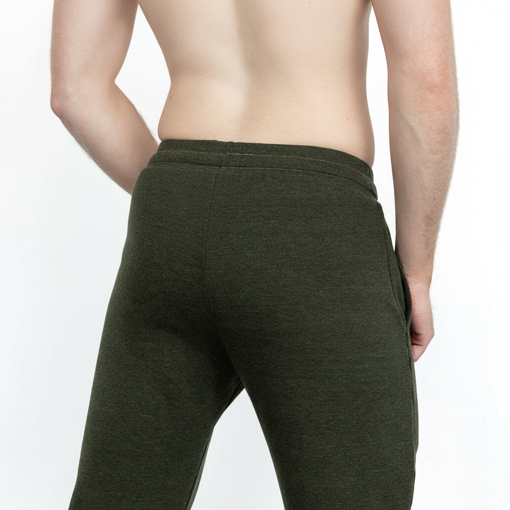 Dark Army Green Heather Hugger Jogger Sweatpants