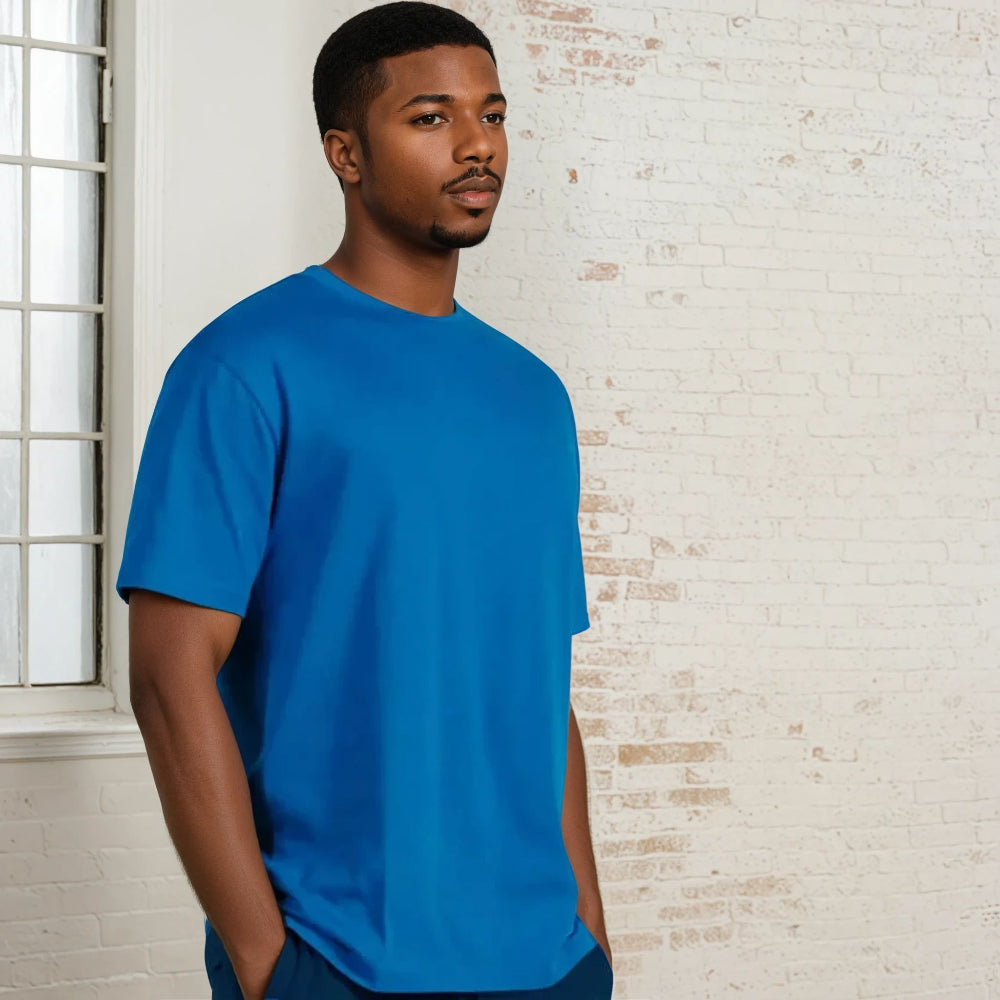 French Blue Supima Cotton T-Shirt (Size L)