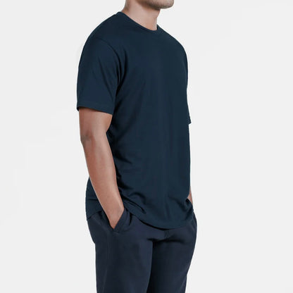 American Grown Supima 100% Cotton T-Shirt in Navy Blue
