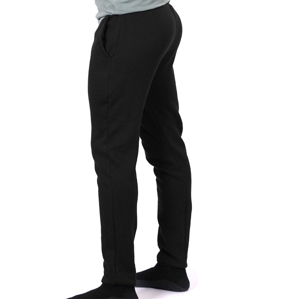 Solid Black Hugger Jogger Sweatpants