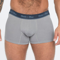 Dolphin Grey Trunk Underwear - Made In USA
