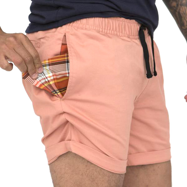 40% OFF AFTER CODE: WOW25 "The Paradise Short" in Pink Stretch Twill - Made In USA