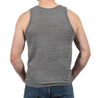 Light Grey Heather Tri-Blend Varsity Tank Top - Made In USA