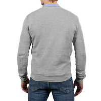 Light Grey Heather Crewneck Classic Fleece Sweatshirt - Made in USA