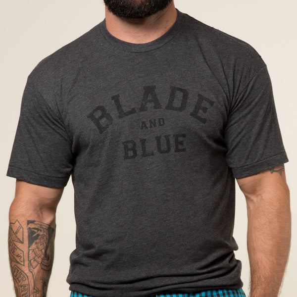 Grey & Black Blade + Blue Tee Size M Available