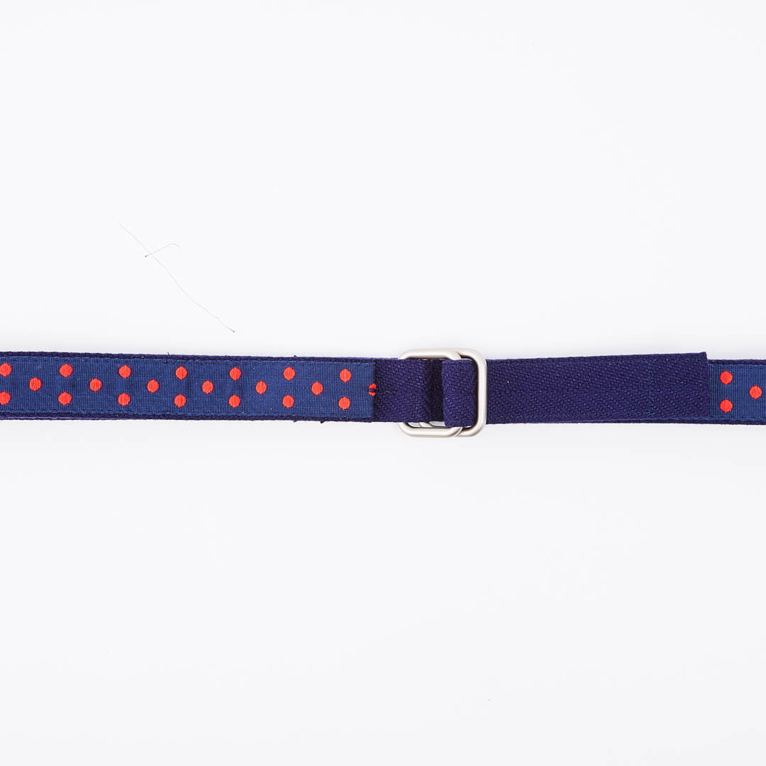 Red & Blue Polka Dot Belt by One Magnificent Beast