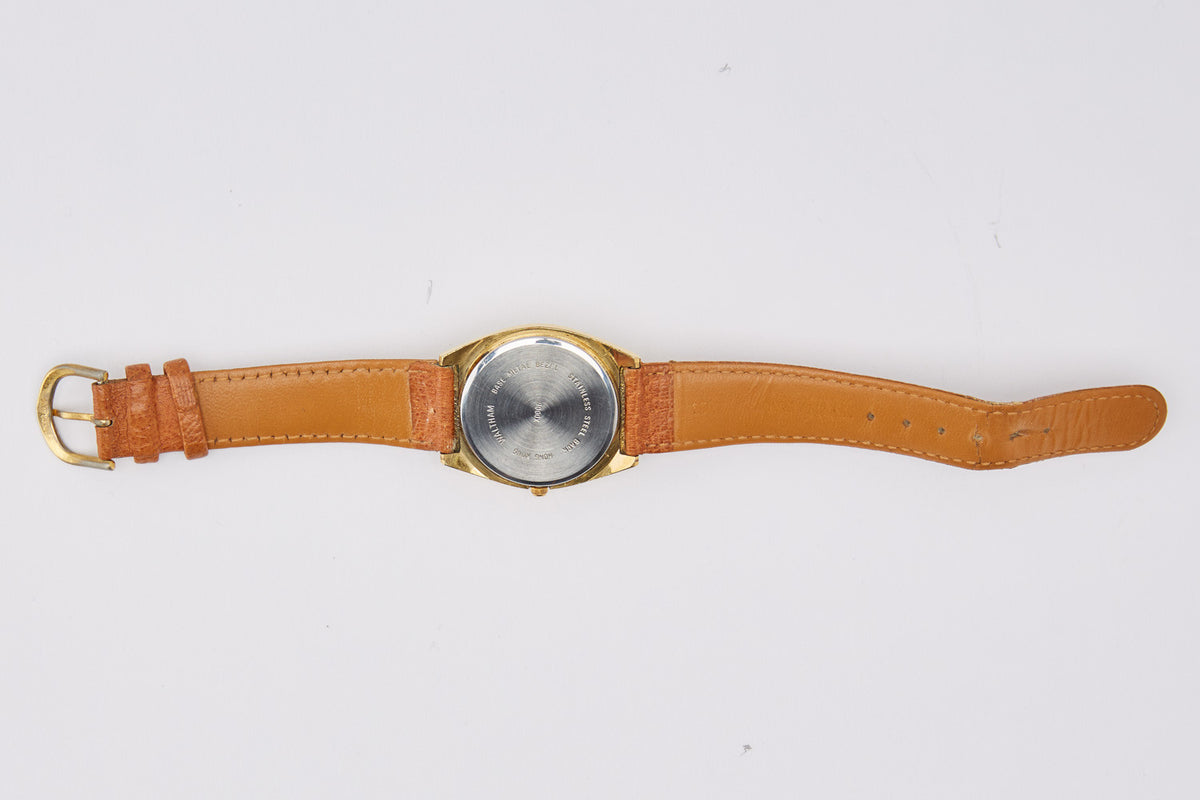 Vintage Gold Tone Waltham Day/Date Watch