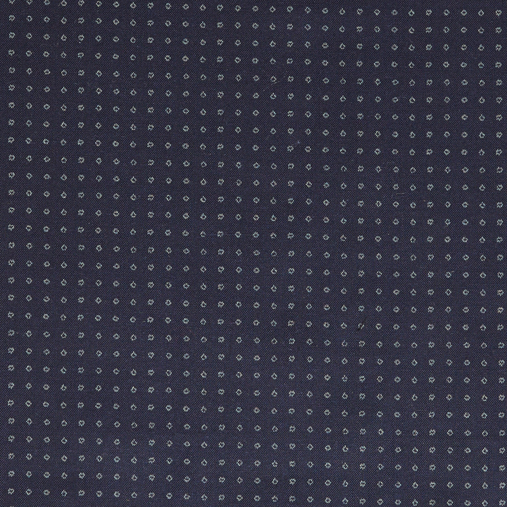 Japanese Indigo Dyed Navy Circle Print Tie
