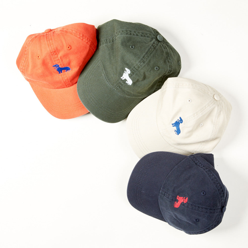 Navy Dachshund Logo Baseball Cap - Mookie