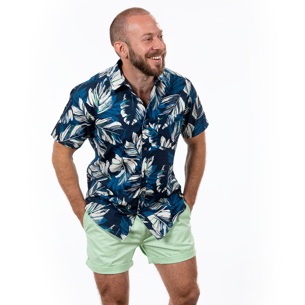 "The Paradise Short" in Mint Green Stretch Twill - Made In USA