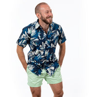 "The Paradise Short" in Mint Green Stretch Twill - Made In USA