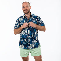 "The Paradise Short" in Mint Green Stretch Twill - Made In USA
