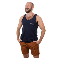 40% OFF AFTER CODE NEWFALL: Navy Blue Illustrated Butterfly Graphic Tank Top