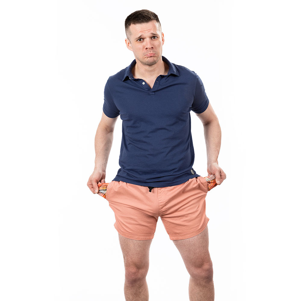 40% OFF AFTER CODE: WOW25 "The Paradise Short" in Pink Stretch Twill - Made In USA