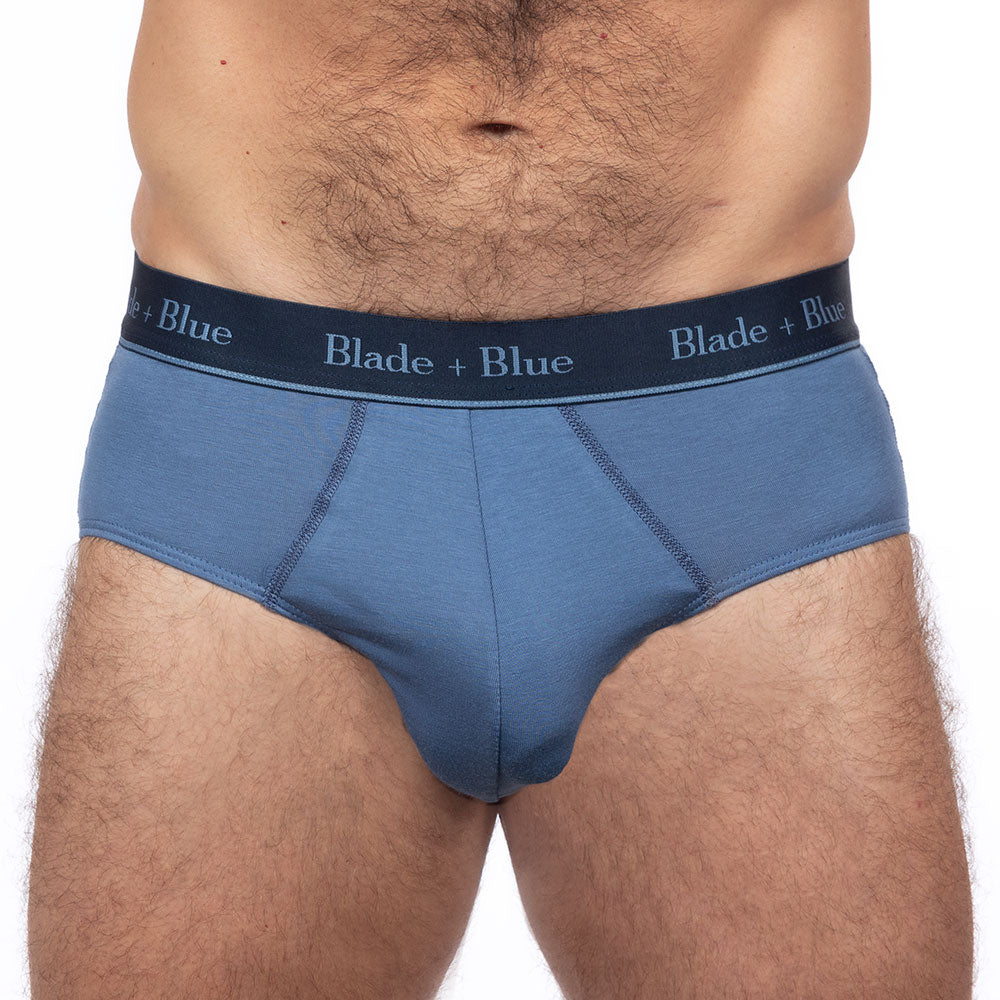Mens Navy Blue Brief Underwear Made in USA – Blade + Blue