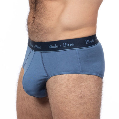 Steel Blue Classic Fit Brief Underwear - Made In USA