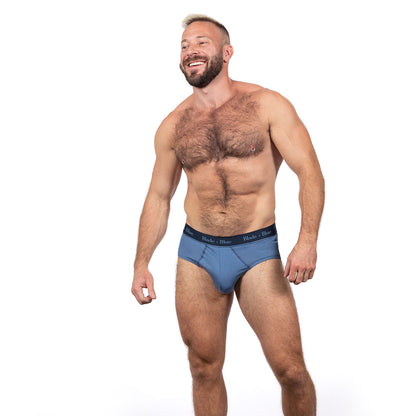 Steel Blue Classic Fit Brief Underwear - Made In USA