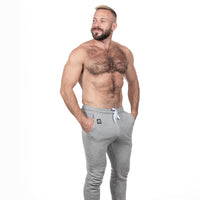 Grey Heather "Hugger" Jogger Sweatpants - Made in USA