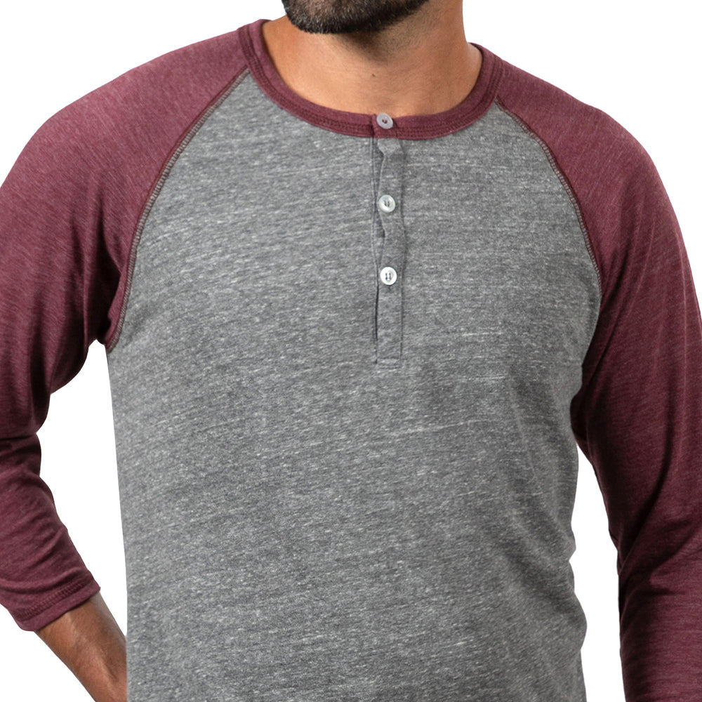 BRADY 3/4 SLEEVE HENLEY | QUARTZ