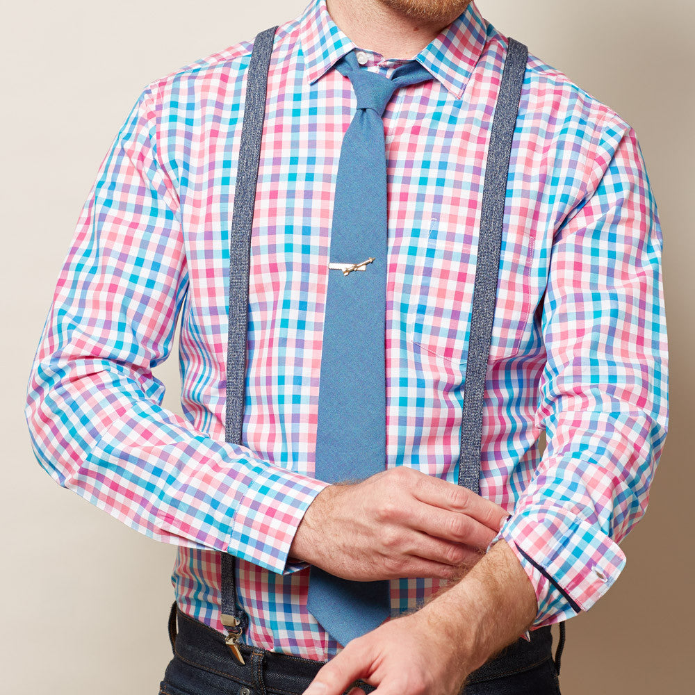 Denim Elastic Suspenders