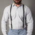 Black Leather Suspenders