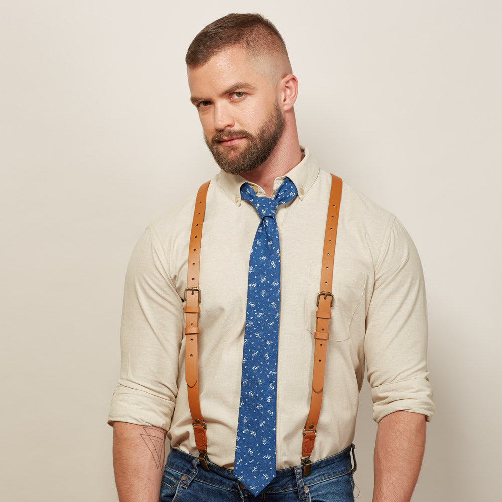 BROWN Thin Suspenders