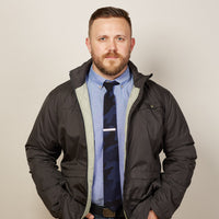 Blue & Black Camouflage Print Tie