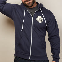 Navy Blade + Blue Crest Hoodie - Made In USA