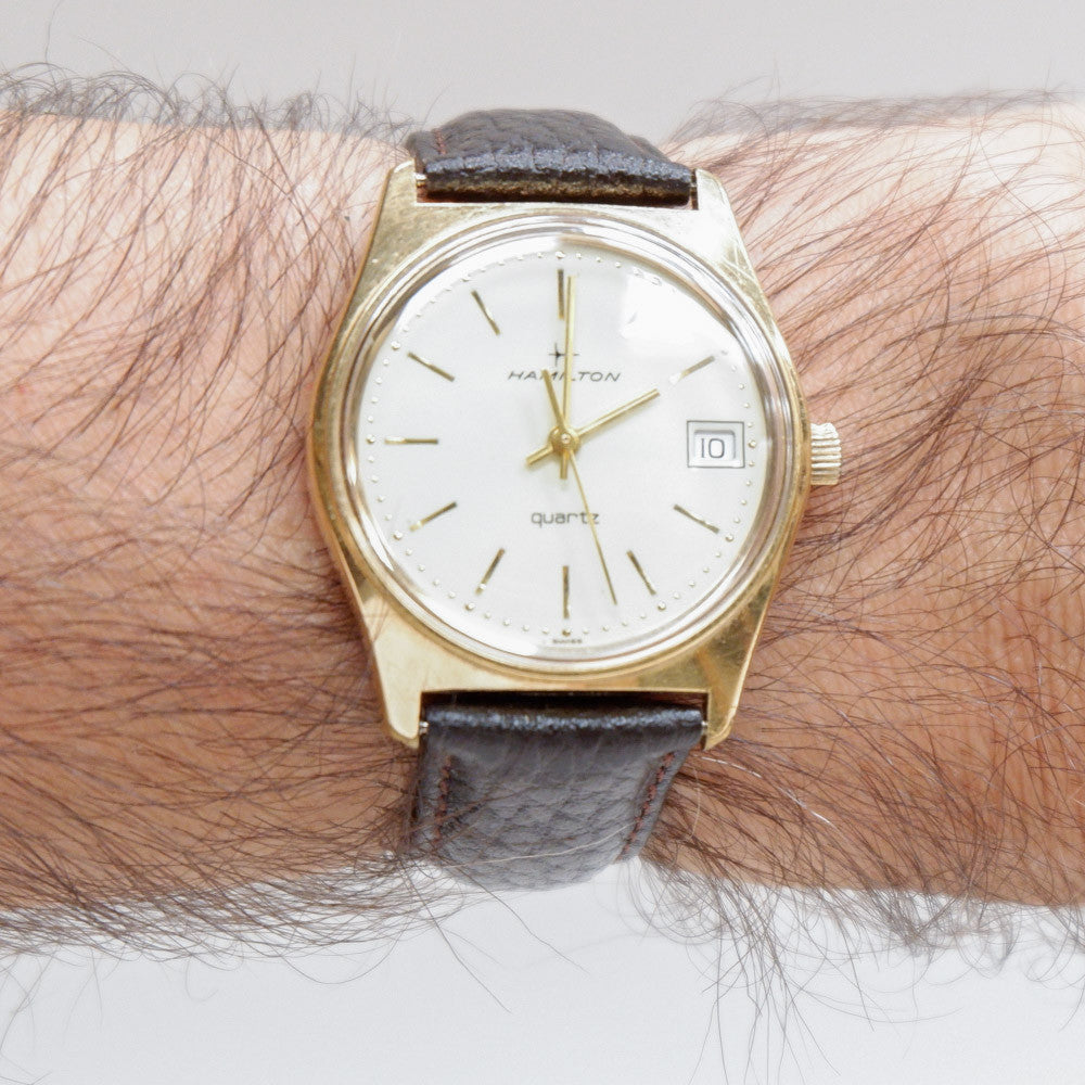 Vintage Hamilton Gold Tone Watch