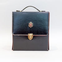 Vintage Gin, Scotch & Rye Travel Bar in Leather Case