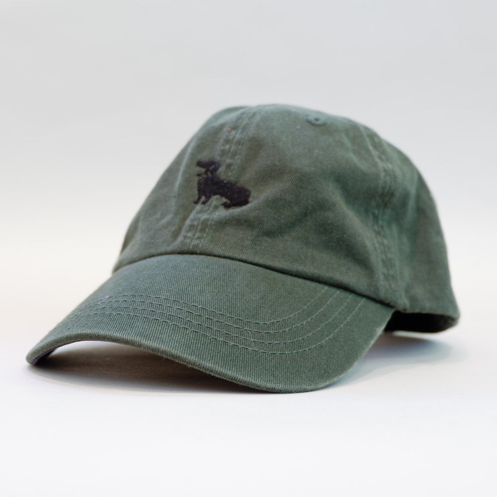 Green Dachshund Logo Baseball Cap - Mookie