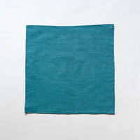 Solid Teal Chambray Pocket Square