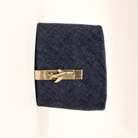 Vintage Gold Tone Jet Plane Tie Clip