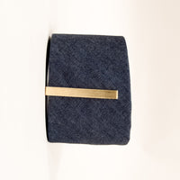Vintage Gold Tone Solid Tie Bar