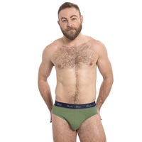 Grassy Green Low Rise Brief Underwear - Made In USA