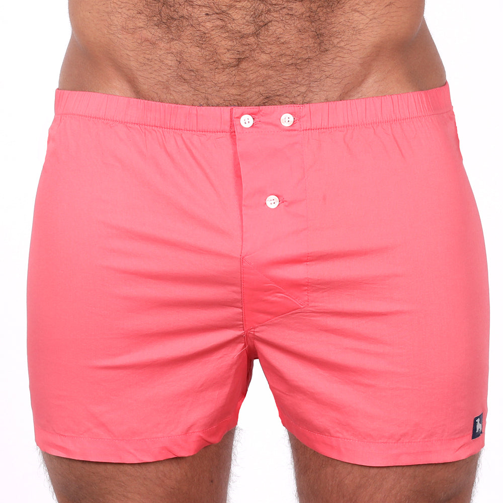 Solid Hot Pink Boxer Short - Devon